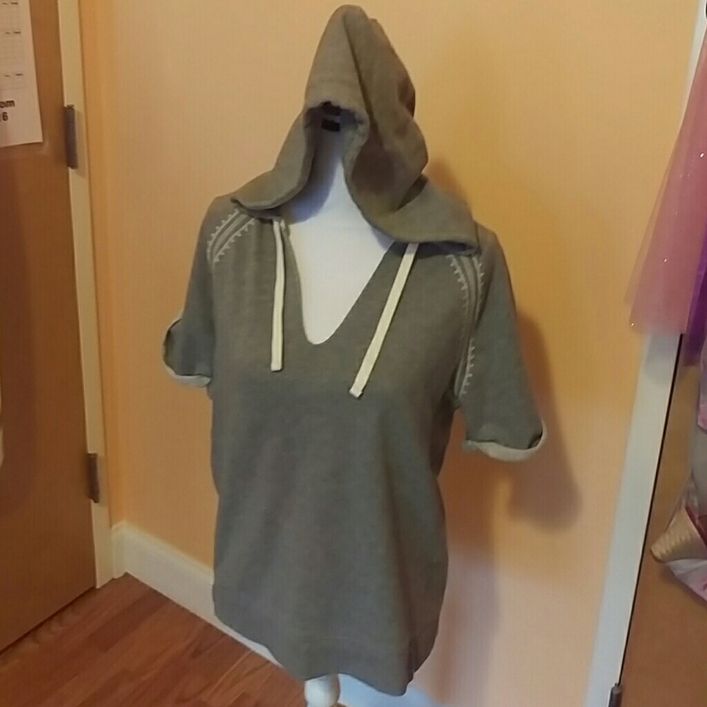 Gap hooded sweatshirt short sleeve